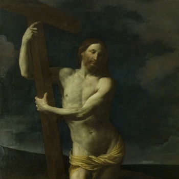 The Risen Christ embracing the Cross
