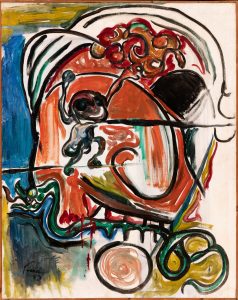 Self-portrait in an abstract expressionist idiom, Preca. G